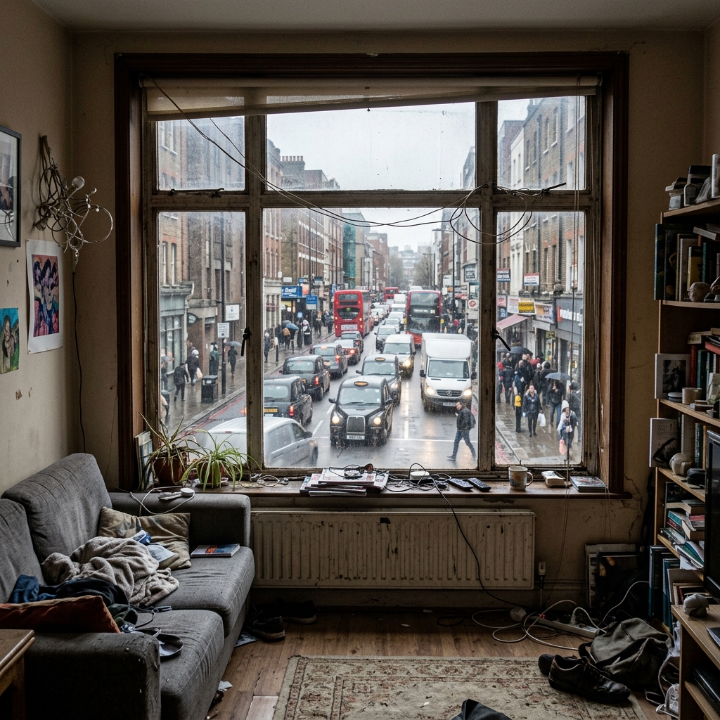Erdgeschoss an vielbefahrener Straße